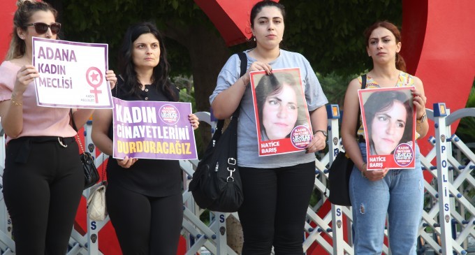 Adana’da kadınlar Hatice Barış’ın katledilmesini kınadı