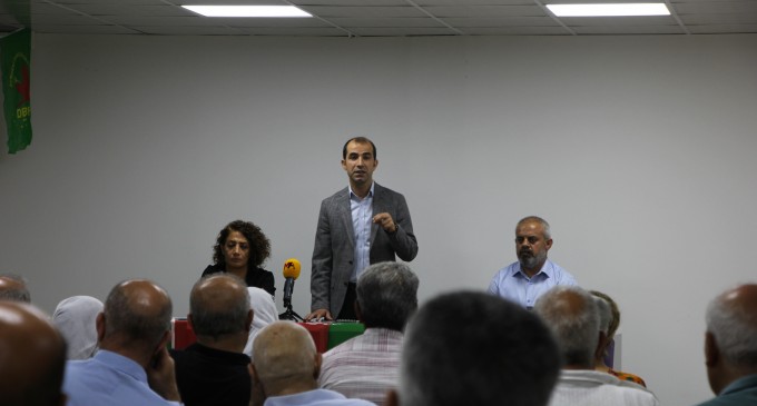 Bismil’de halk toplantısı: Kurtuluş Öcalan’da