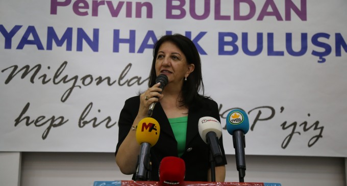 HDP Eş Genel Başkanı Buldan halk buluşmasında