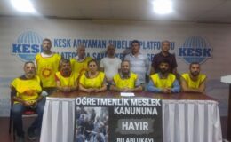 ‘Masa başında hazırlanan öğretmenlik kanununu kabul etmiyoruz’