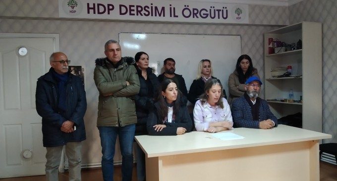 HDP’den Dersim’deki katı atık projesi açıklaması