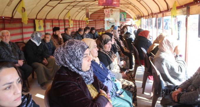 Kobanê’de kimyasal saldırı protestosu