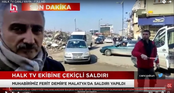 Halk TV muhabirine canlı yayında saldırı tehdidi