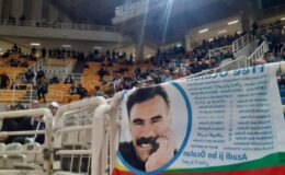 Euroleague maçında ‘Öcalan’a Özgürlük’ pankartı