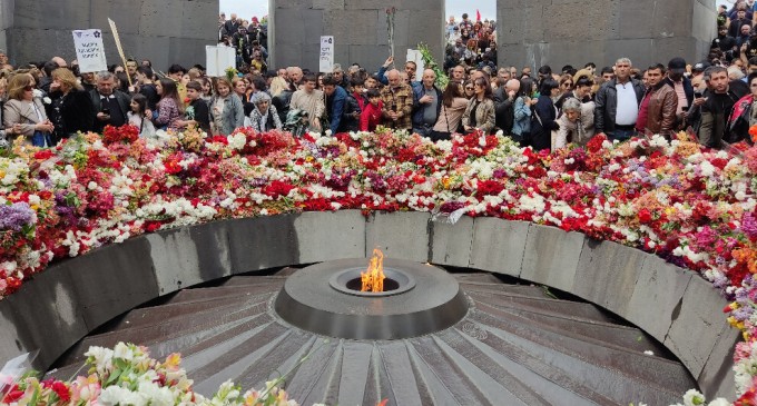 Erivan’da Ermeni Soykırımı’nda katledilenler anıldı