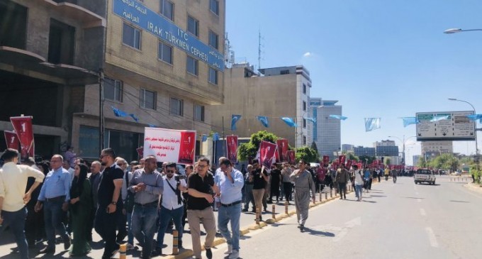 Federe Kurdistan Bölgesi’nde 1 Mayıs yürüyüşleri